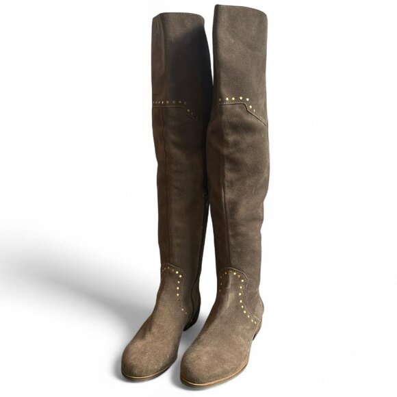 AEROSOLES Shoes - Aerosoles Light Brown Suede Knee-High Boots